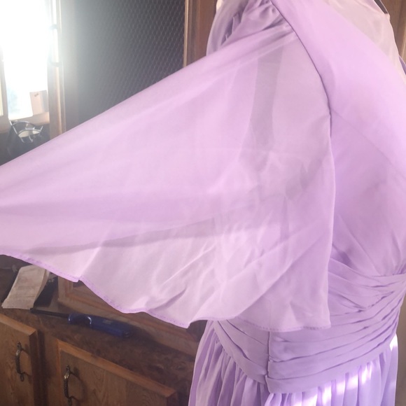Lilac Maid of Honor Wedding Dress/Gown from AW Bridal! Free Size - Picture 10 of 17